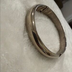 Whiting & Davis Shiny Silver  Tone Cuff Bracelet